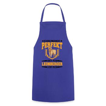 Leonberger Geschenk - Kochschürze - Royalblau - Vorne - AI Model Male 185 dark (185cm)
