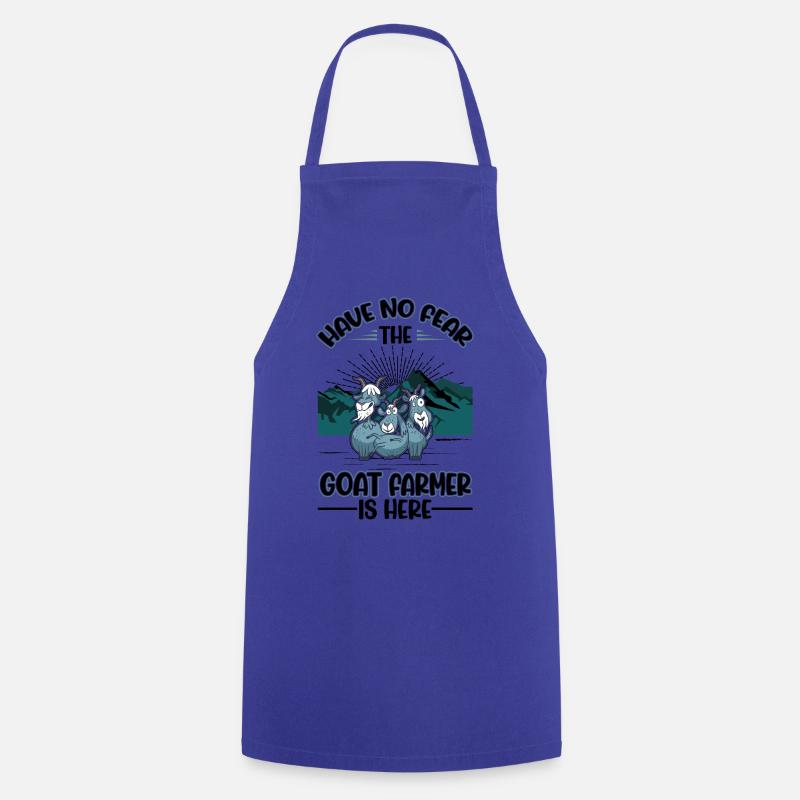 Éleveur de chèvres Chèvre Ferme Chèvre Chèvre - Tablier de cuisine - bleu royal