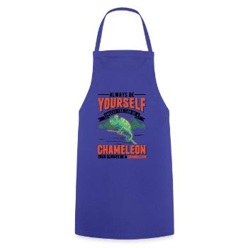 Chameleon Gift Chameleon - Cooking Apron - royal blue - Front - AI Model Male 185 dark (185cm)