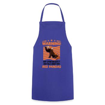 Peut parler spontanément des pandas roux - Tablier de cuisine - bleu royal - Devant - AI Model Male 185 dark (185cm)
