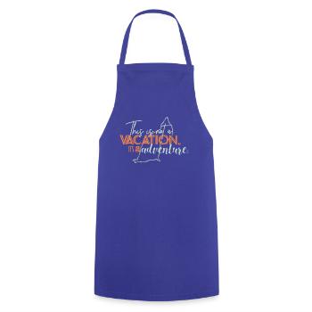 Wie tickt dein Sommer: Urlaub oder Abenteuer? - Kochschürze - Royalblau - Vorne - AI Model Male 185 dark (185cm)