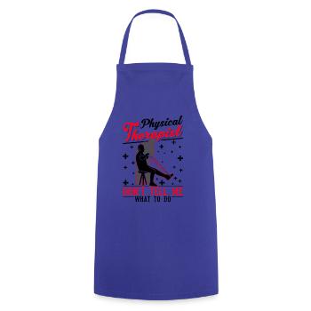 Physiotherapist Gift Physiotherapy Physio - Cooking Apron - royal blue - Front - AI Model Male 185 dark (185cm)