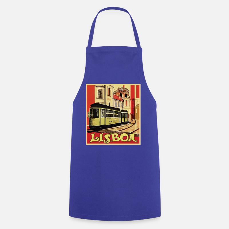 Tramway de Lisbonne - Tablier de cuisine - bleu royal