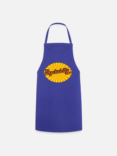 Rockabilly Vibes Retro - Kochschürze - Royalblau