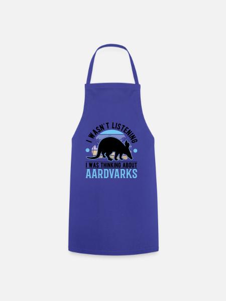 Erdferkel Geschenk Aardvark - Kochschürze - Royalblau