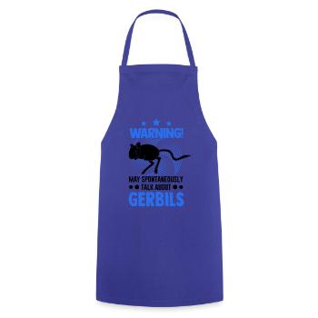 Avertissement Gerbille de course rat gerbille - Tablier de cuisine - bleu royal - Devant - AI Model Male 185 dark (185cm)