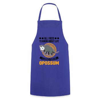 Opossum Gift Possum Pouch Rat - Cooking Apron - royal blue - Front - AI Model Male 185 dark (185cm)