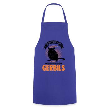 Gerbil Gift Racing Rat Germesau - Cooking Apron - royal blue - Front - AI Model Male 185 dark (185cm)