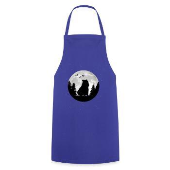 Capybara Lune Capybara - Tablier de cuisine - bleu royal - Devant - AI Model Male 185 dark (185cm)