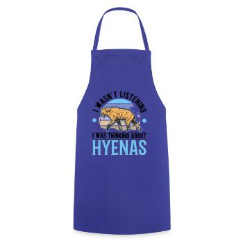 Hyäne Geschenk Erdwolf Hyena - Kochschürze - Royalblau - Vorne - AI Model Male 185 dark (185cm)