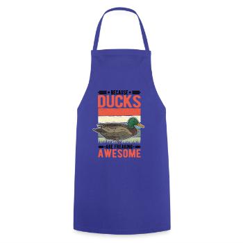 Duck Gift Duck Breeder - Cooking Apron - royal blue - Front - AI Model Male 185 dark (185cm)