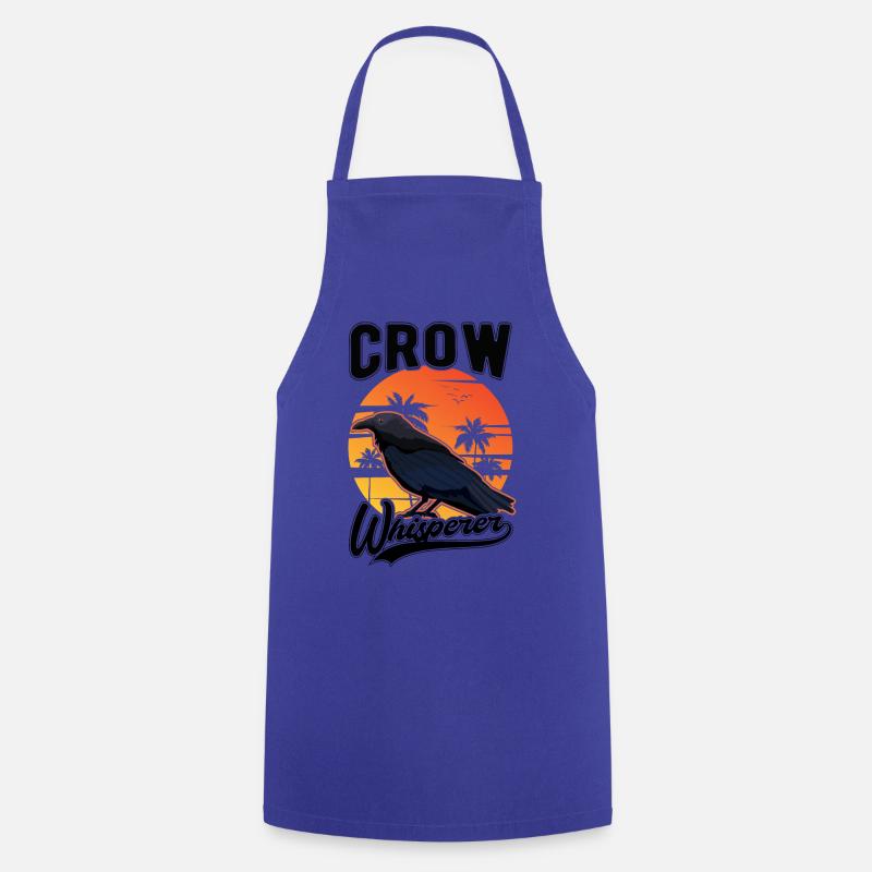 Crows Whisperer Raven Crow Crow Breeder - Cooking Apron - royal blue