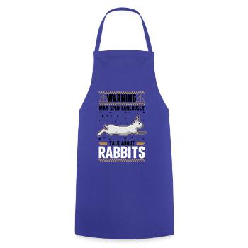 Rabbit Rabbit Rabbit - Cooking Apron - royal blue - Front - AI Model Male 185 dark (185cm)