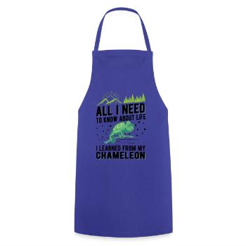 Caméléon Cadeau Caméléon - Tablier de cuisine - bleu royal - Devant - AI Model Male 185 dark (185cm)
