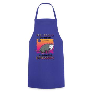 Opossum Gift Possum Possum - Cooking Apron - royal blue - Front - AI Model Male 185 dark (185cm)
