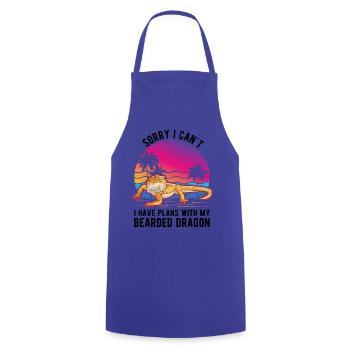 Bearded dragon saying Bearded Dragon - Cooking Apron - royal blue - Front - AI Model Male 185 dark (185cm)