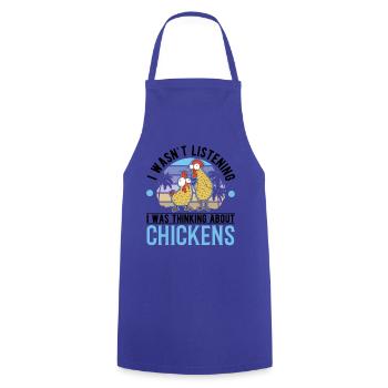 Poulets Élevage de poulets Éleveur de poulet - Tablier de cuisine - bleu royal - Devant - AI Model Male 185 dark (185cm)
