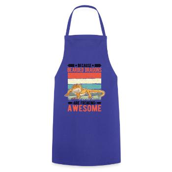 Bearded dragon saying Bearded Dragon - Cooking Apron - royal blue - Front - AI Model Male 185 dark (185cm)