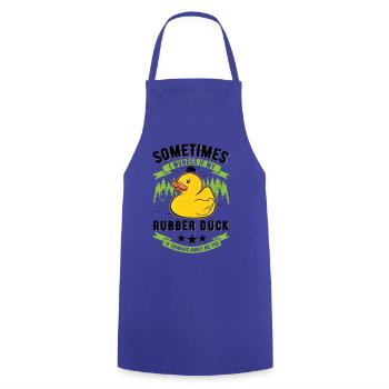 Rubber Duck Gift Squeaky Duck Bathing Duck - Tablier de cuisine - bleu royal - Devant - AI Model Male 185 dark (185cm)