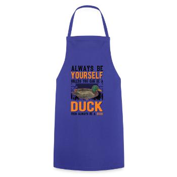 Duck Gift Duck Duck Breeder - Cooking Apron - royal blue - Front - AI Model Male 185 dark (185cm)