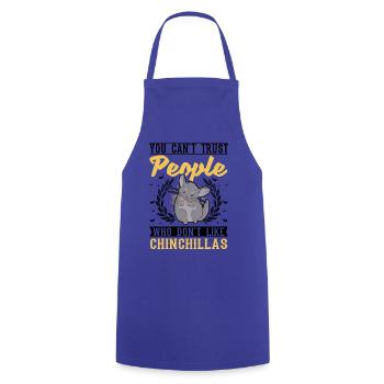 Chinchilla Gift Woolly Short-tailed Chinchilla - Cooking Apron - royal blue - Front - AI Model Male 185 dark (185cm)