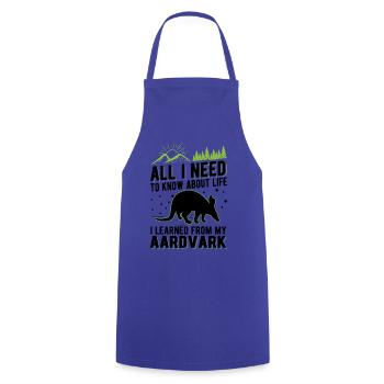 Aardvark Gift Aardvark - Cooking Apron - royal blue - Front - AI Model Male 185 dark (185cm)