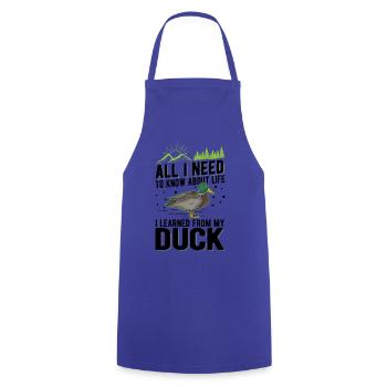 Duck Gift Duck Breeder - Cooking Apron - royal blue - Front - AI Model Male 185 dark (185cm)