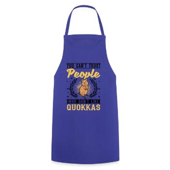 Quokka Gift Short-tailed Kangaroo - Cooking Apron - royal blue - Front - AI Model Male 185 dark (185cm)