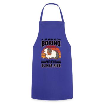 Guinea Pig Gift Guinea Pig - Cooking Apron - royal blue - Front - AI Model Male 185 dark (185cm)