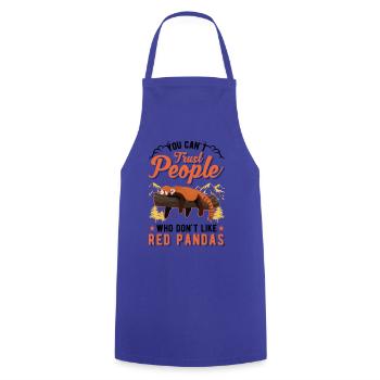 Red Panda Gift Cat Bear - Cooking Apron - royal blue - Front - AI Model Male 185 dark (185cm)