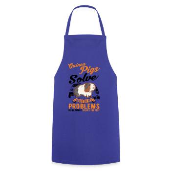 Guinea Pig Gift Guinea Pig - Cooking Apron - royal blue - Front - AI Model Male 185 dark (185cm)