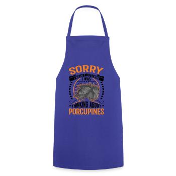 Porcupine Gift Porcupine - Cooking Apron - royal blue - Front - AI Model Male 185 dark (185cm)