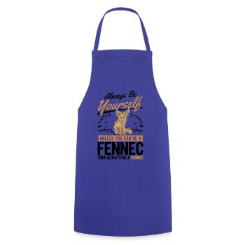 Always be yourses Fennec Desert Fox Fennec Fennek - Cooking Apron - royal blue - Front - AI Model Male 185 dark (185cm)