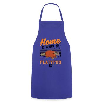 Platypus at home Platypus - Cooking Apron - royal blue - Front - AI Model Male 185 dark (185cm)