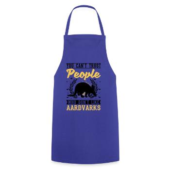 Aardvark Gift Aardvark - Cooking Apron - royal blue - Front - AI Model Male 185 dark (185cm)