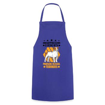 Parson Russell Terrier Luck - Cooking Apron - royal blue - Front - AI Model Male 185 dark (185cm)