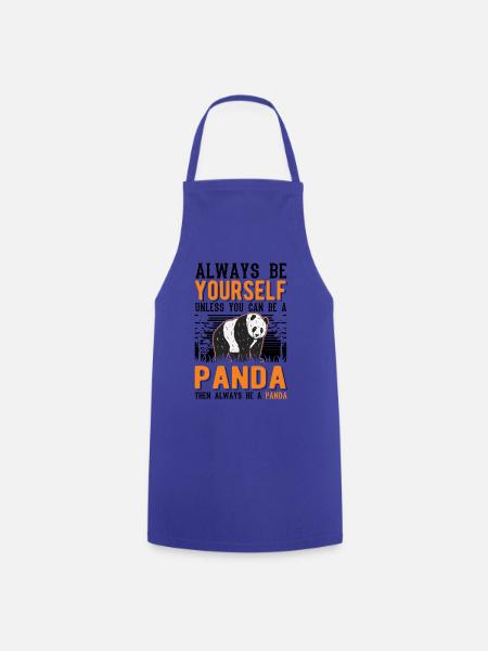Always be yourself Panda - Kochschürze - Royalblau
