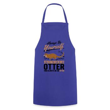 Loutre Cadeau Loutre Loutre Loutre Loutre de mer - Tablier de cuisine - bleu royal - Devant - AI Model Male 185 dark (185cm)