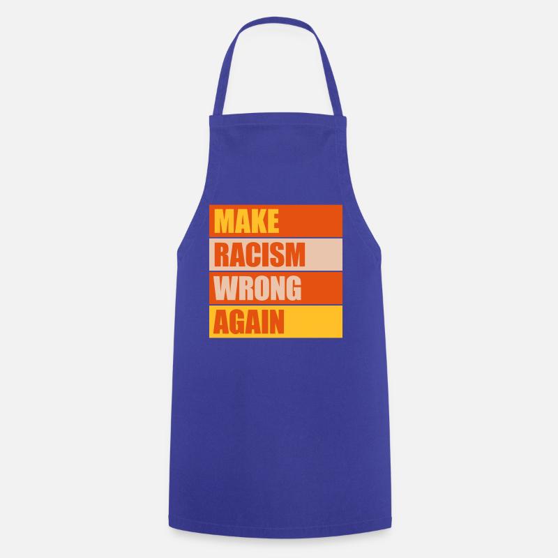 make racism wrong again - Kochschürze - Royalblau