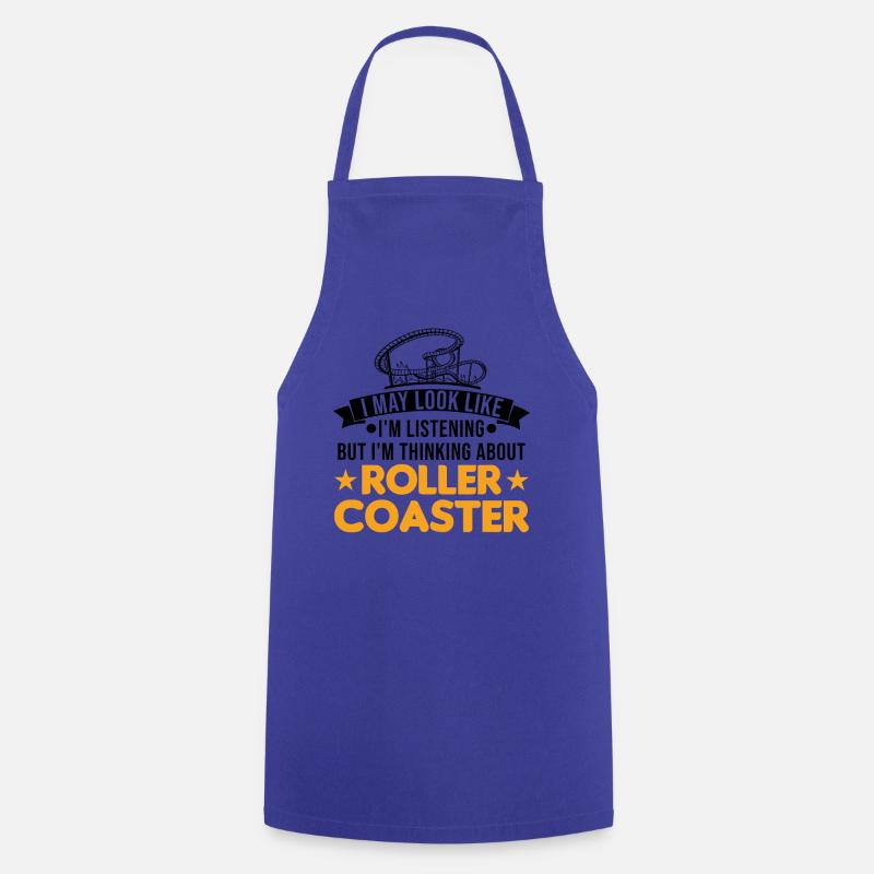 Parc d’attractions Roller Coaster Roller Ride - Tablier de cuisine - bleu royal