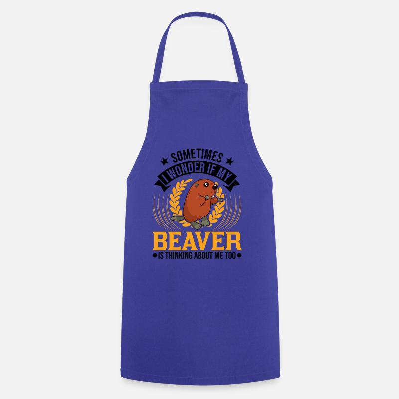 Castor Cadeau Castor Barrage Castor - Tablier de cuisine - bleu royal