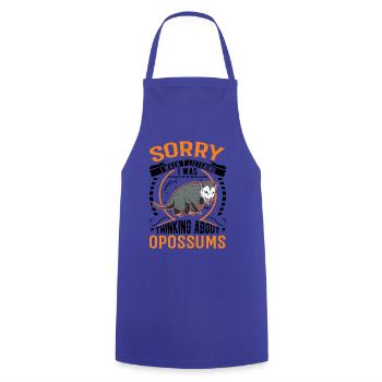 Opossum Geschenk Possum Beutelratte - Kochschürze - Royalblau - Vorne - AI Model Male 185 dark (185cm)