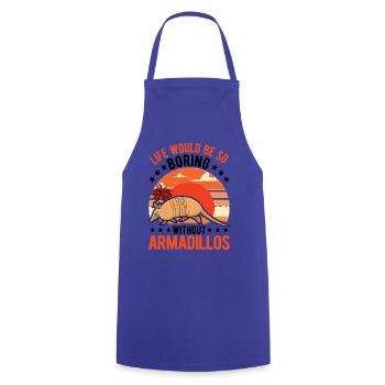 Armadillo Gift Armadillo - Cooking Apron - royal blue - Front - AI Model Male 185 dark (185cm)