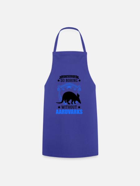 Erdferkel Geschenk Aardvark - Kochschürze - Royalblau