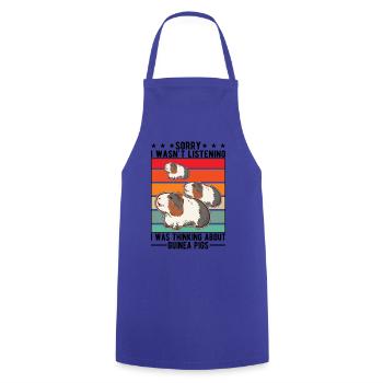 Guinea Pig Gift Guinea Pig - Cooking Apron - royal blue - Front - AI Model Male 185 dark (185cm)
