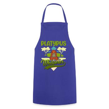 Schnabeltier Flüsterer Platypus Whisperer - Tablier de cuisine - bleu royal - Devant - AI Model Male 185 dark (185cm)