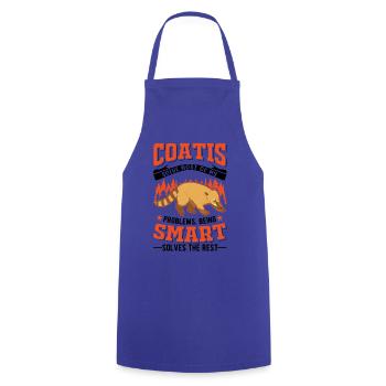Coati Cadeau Coati Proboscis - Tablier de cuisine - bleu royal - Devant - AI Model Male 185 dark (185cm)