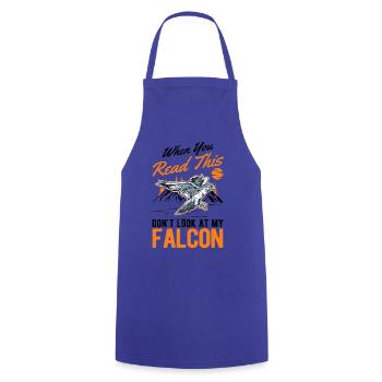 Falke Falkner Turmfalke Falknerei Falkner - Kochschürze - Royalblau - Vorne - AI Model Male 185 dark (185cm)