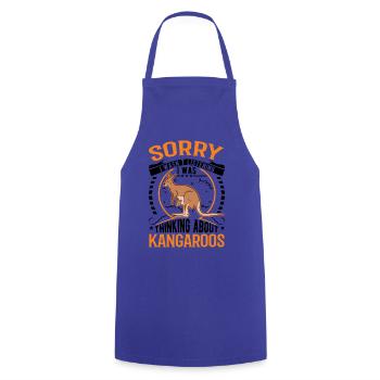 Australian Kangaroo Australia Kangaroo - Cooking Apron - royal blue - Front - AI Model Male 185 dark (185cm)