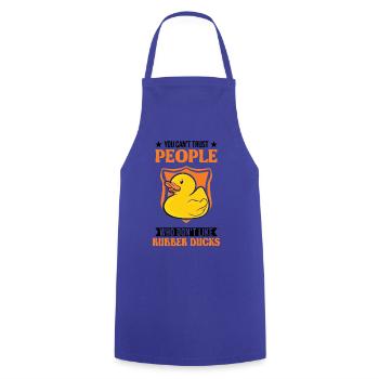 Rubber Duck Gift Squeaky Duck Bathing Duck - Cooking Apron - royal blue - Front - AI Model Male 185 dark (185cm)